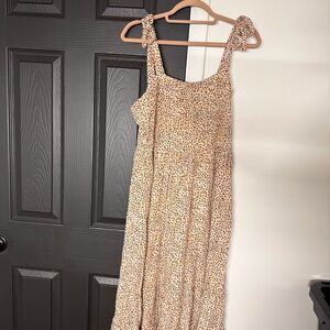 Very J Animal Print Tie-Strap Dress